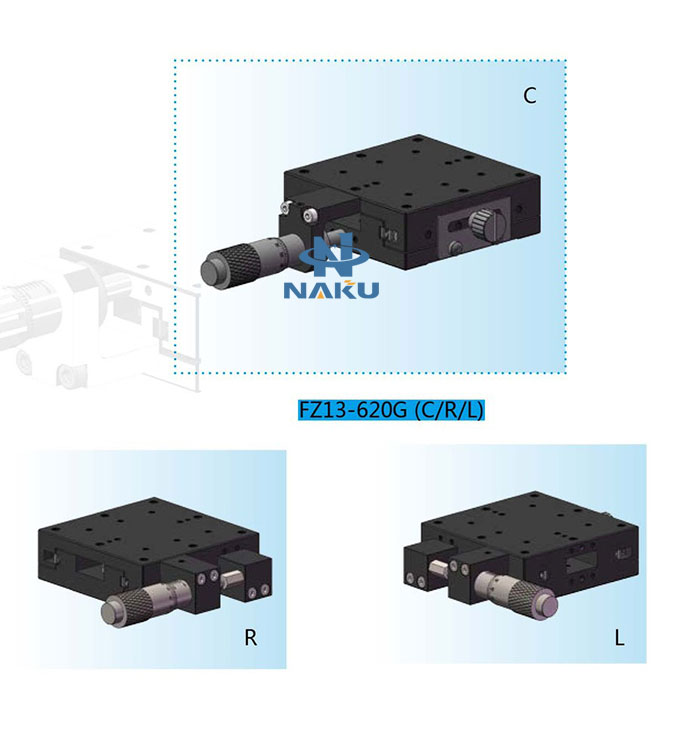 Manual adjusting frame 60*60 Singal Axis Displacement Fine Tuning Platform F13-620G